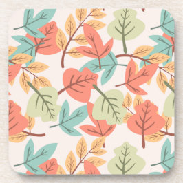 Mehrfarbige Blätter Getränkeuntersetzer