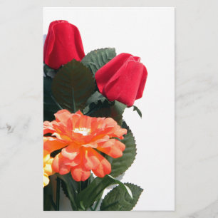 mehrfarbige Blume Briefpapier