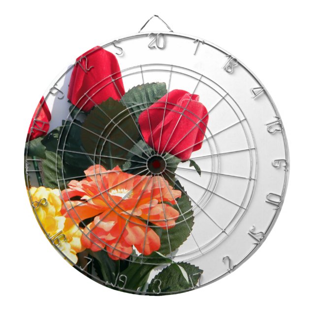 mehrfarbige Blume Dartscheibe (vorne)