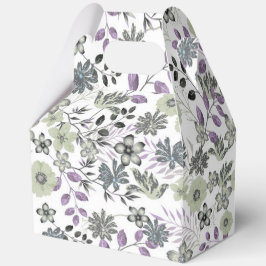 Mehrfarbige Blume mit grauer Touch Geschenkschachtel