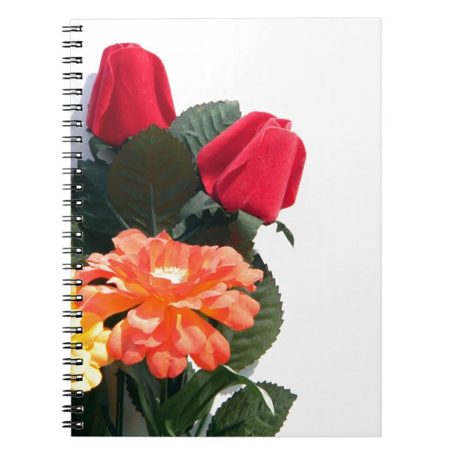 mehrfarbige Blume Notizblock (Vorderseite)