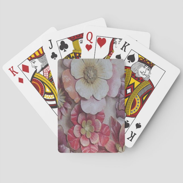 MEHRFARBIGE BLUME SPIELKARTEN (Rückseite)