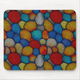 Mehrfarbige Dekorative Kieselsteine Mousepad