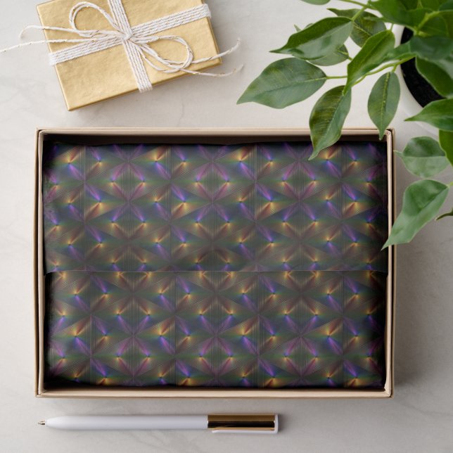 Mehrfarbige Diamant-Kunst gemustert Seidenpapier (Geschenk)