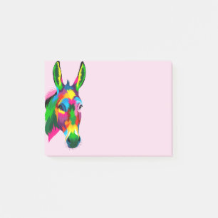 Mehrfarbige Donkey-Post-it-Notizen Post-it Klebezettel
