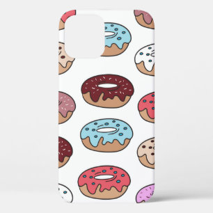 Mehrfarbige Donuts handgezeichnet nahtlos Muster. Case-Mate iPhone Hülle