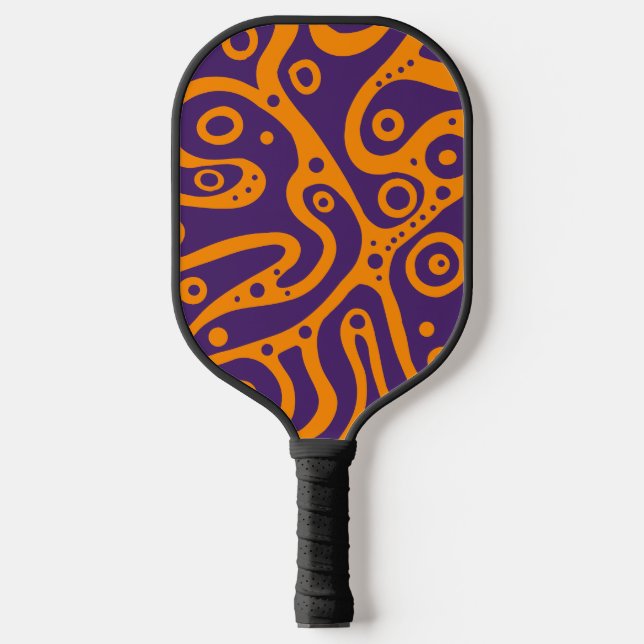 Mehrfarbige Doodles Pickleball Schläger (Vorderseite)