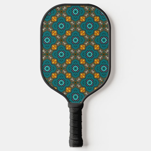 Mehrfarbige Doodles Pickleball Schläger (Vorderseite)