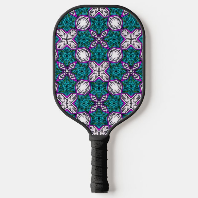 Mehrfarbige Doodles Pickleball Schläger (Vorderseite)