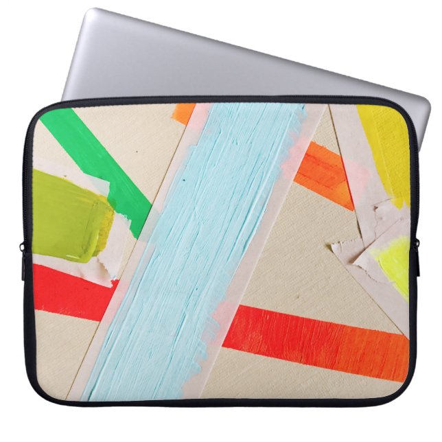 mehrfarbige Farben Laptopschutzhülle (Vorderseite)