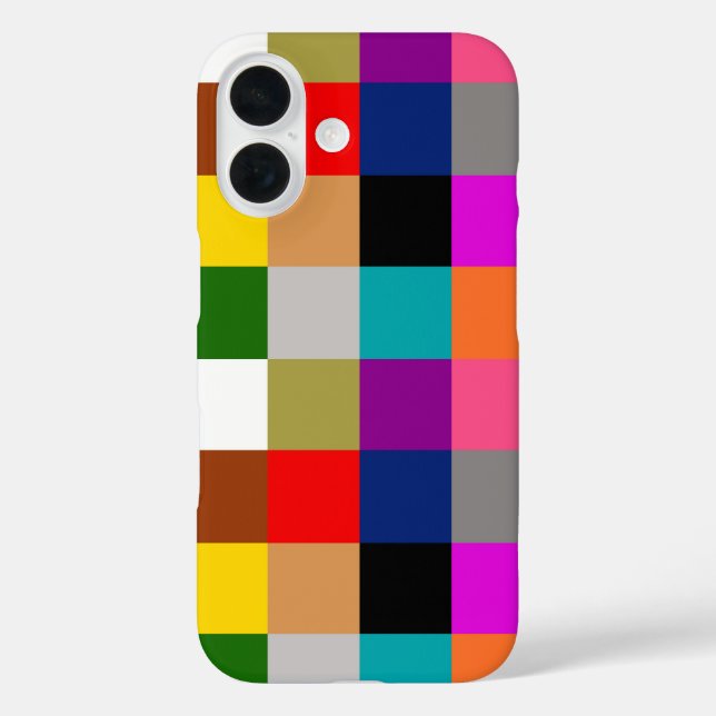 Mehrfarbige Fette Farbblöcke Design  Case-Mate iPhone Hülle (Rückseite)