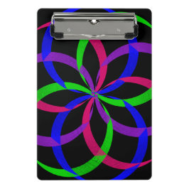 Mehrfarbige Figure 8 Geometrische Mini-Clipboard Mini Klemmbrett