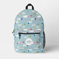Mehrfarbige Flying Kites Kids Monogram School