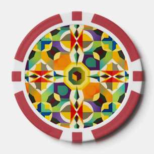 Mehrfarbige Form 1 Pokerchips