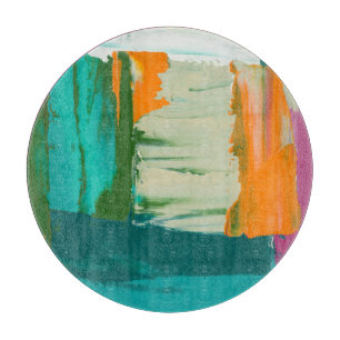 Mehrfarbige freie Ausdruck-Malerei Schneidebrett