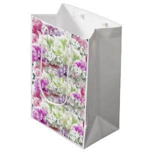 Mehrfarbige gemischte Blumenstrauß-Blumen mittlere Geschenktüte