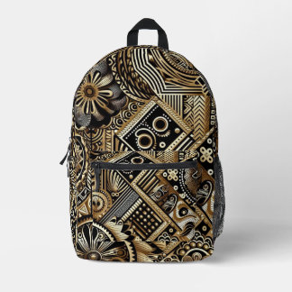 Mehrfarbige gemusterte Rucksack