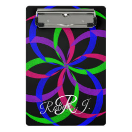 Mehrfarbige geometrische Figure-8-Mini-Clipboard Mini Klemmbrett