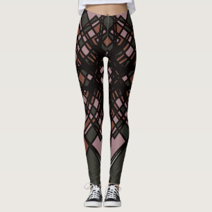 mehrfarbige geometrische Leggings von Joya Eve