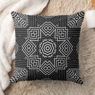 Mehrfarbige geometrische Muster Retro Kissen