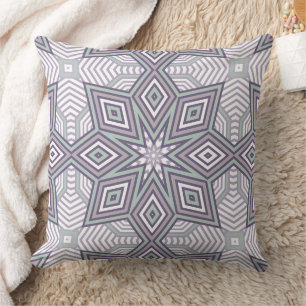 Mehrfarbige geometrische Muster Retro Kissen