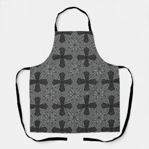 Mehrfarbige geometrische Retro-Muster Schürze