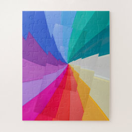 mehrfarbige Geschworene im Puzzle