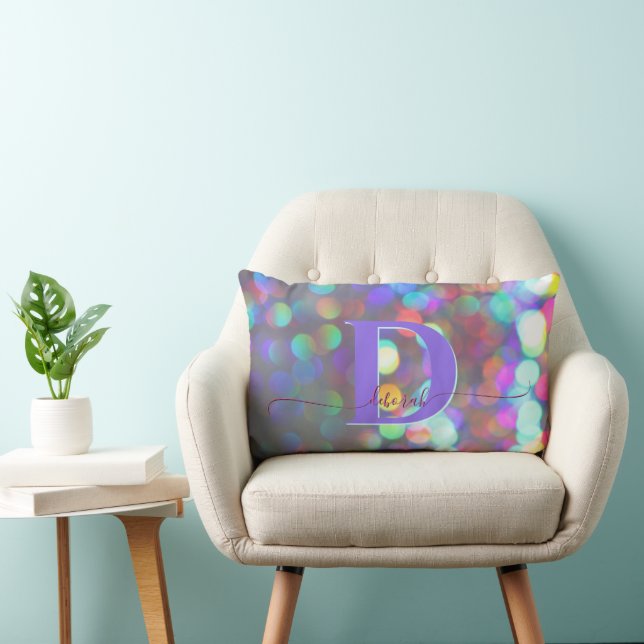 Mehrfarbige Glitzern-Schreibtischstuhl Lendenkissen (Stuhl )