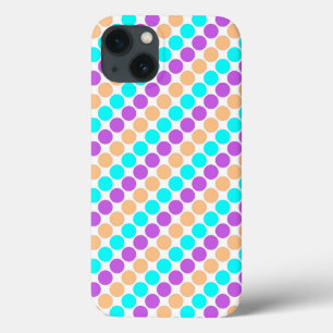 Mehrfarbige große Polka-Punkte Retro-60er Case-Mate iPhone Hülle