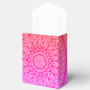 Mehrfarbige handgezeichnete Mandala Geschenkschachtel