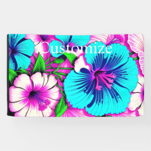 Mehrfarbige Hibiskus-Blume Thunder_Cove Banner