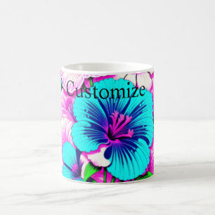 Mehrfarbige Hibiskusblüten Thunder_Cove Kaffeetasse