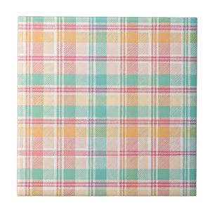 Mehrfarbige Karo-Gingham Fliese