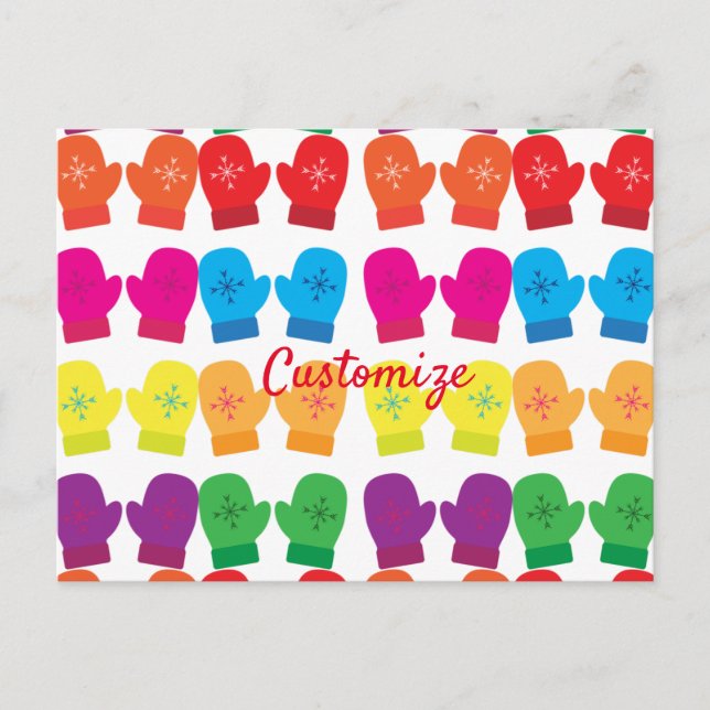 mehrfarbige Knitterfütter Thunder_Cove Postkarte (Vorderseite)