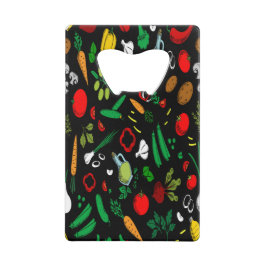 Mehrfarbige Kreditkartenfenster Geldbeutel Flaschenöffner