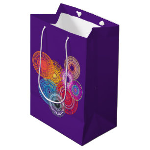 Mehrfarbige Kreise Mittlere Geschenktüte