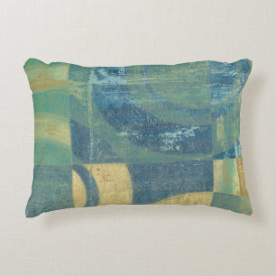 Mehrfarbige Kreise und Panels Dekokissen