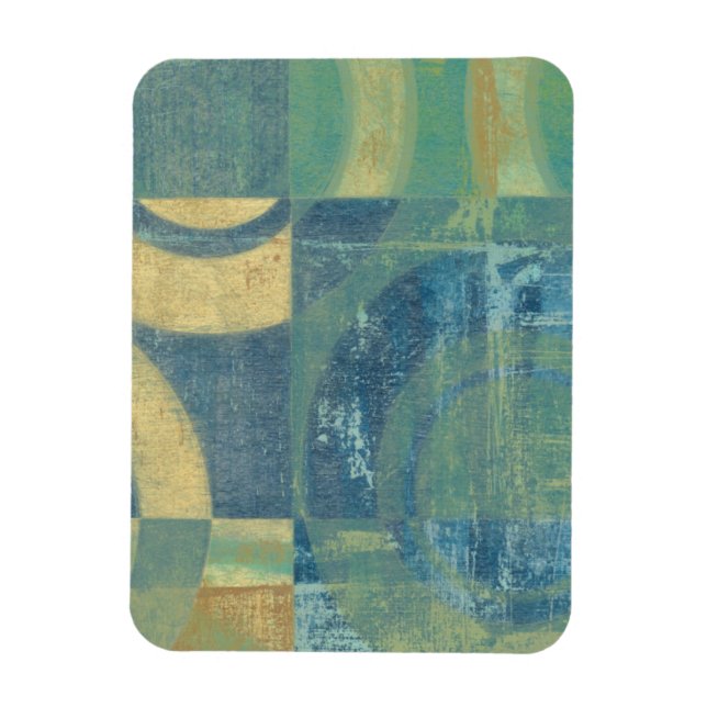 Mehrfarbige Kreise und Panels Magnet (Vertikal)