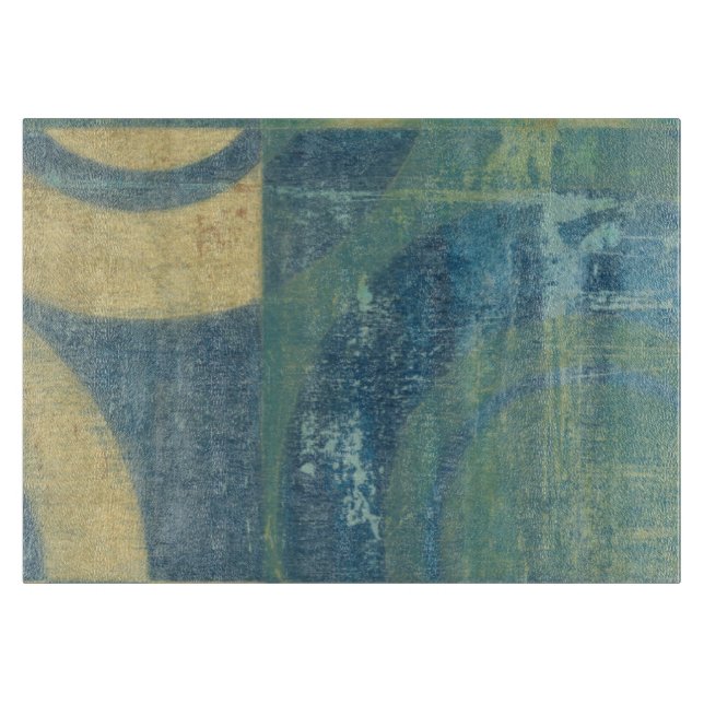 Mehrfarbige Kreise und Panels Schneidebrett (Vorderseite)