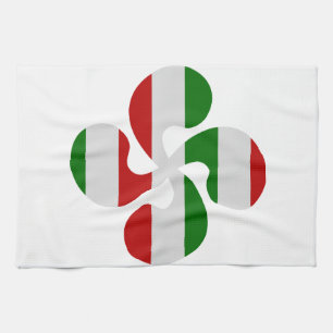 Mehrfarbige Kreuze baskisch Handtuch