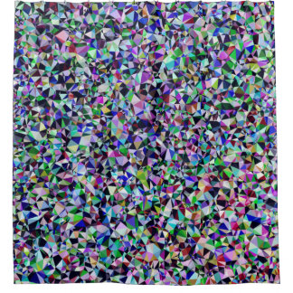 Mehrfarbige Kristalle Duschvorhang