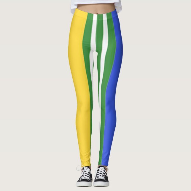 mehrfarbige Leggings (Vorderseite)