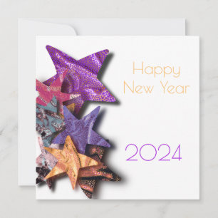 Mehrfarbige leuchtende Sterne mit Schatten - Neuja