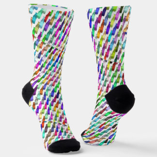 Mehrfarbige Limonadenflaschen Socken