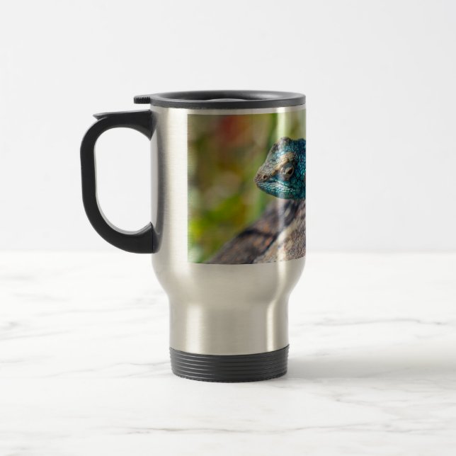 mehrfarbige Lizard-Tasse Reisebecher (Links)
