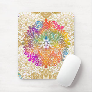 Mehrfarbige Mandala Mousepad