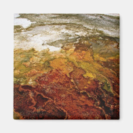 mehrfarbige Mineralvorkommen in Gelbstein Magnet