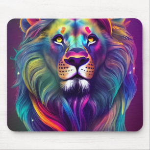 Mehrfarbige moderne digitale Kunst majestätischer Mousepad