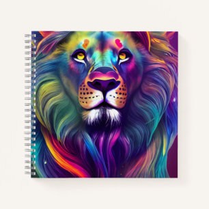 Mehrfarbige moderne digitale Kunst majestätischer  Notizbuch