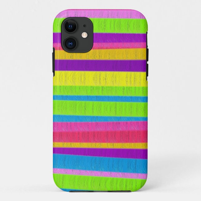 Mehrfarbige Ölfarbstreifen Case-Mate iPhone Hülle (Rückseite)